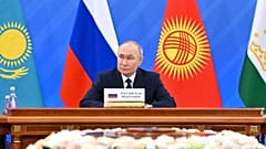 Vlagyimir Putyin orosz elnök a Független Államok Közösségének (FÁK) informális csúcstalálkozóján Szentpéterváron 2024. december 25-én. 