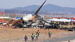 Accident d'avion à l'aéroport de Muan, Corée du Sud, dimanche 29 décembre 2024.