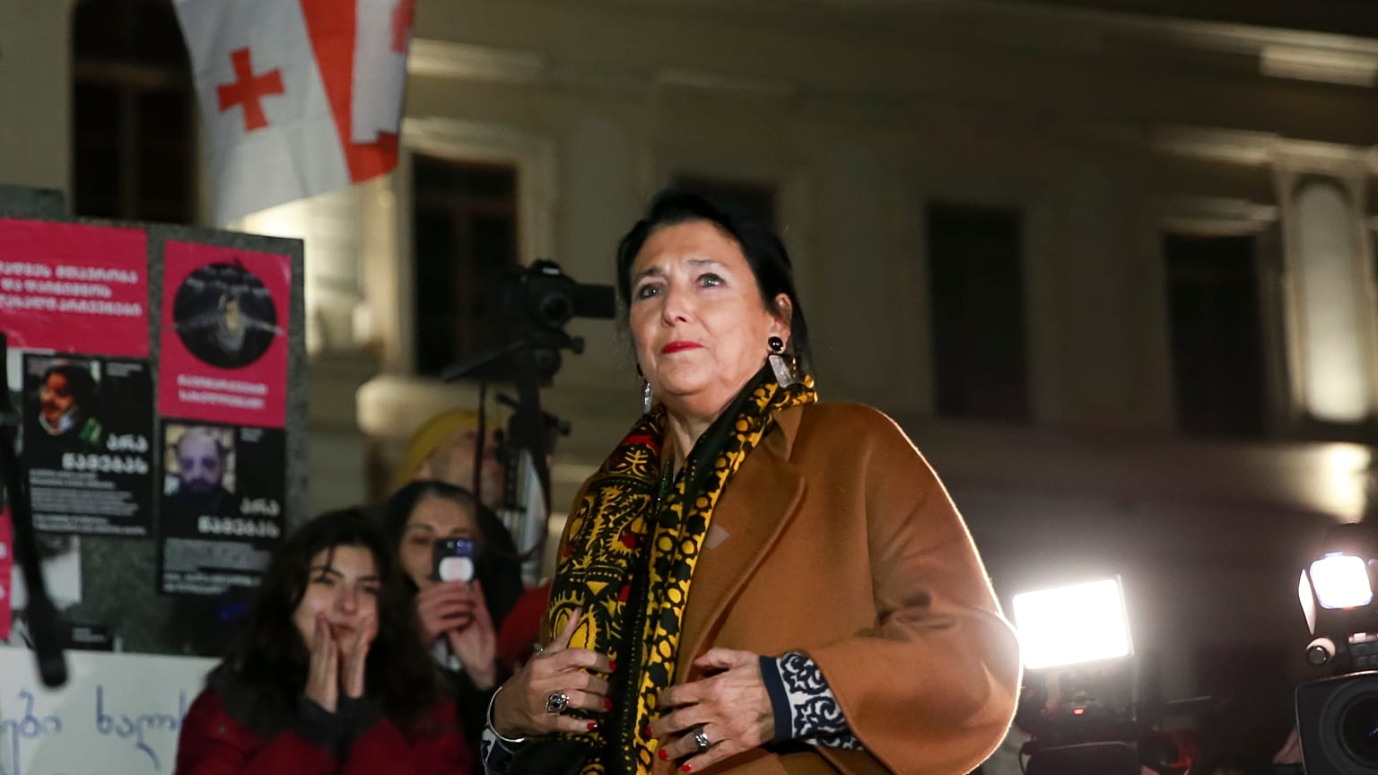 الرئيسة الجورجية المنتهية ولايتها سالومي زورابيتشفيلي 