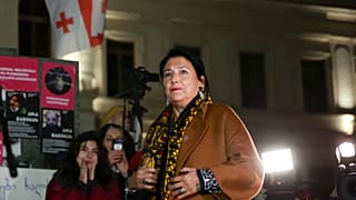 الرئيسة الجورجية المنتهية ولايتها سالومي زورابيتشفيلي 