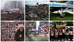A lengyel küldöttség lezuhant gépe, a maláj gép, a koreait eltaláló rakéta, Irán áldozatai, Prigozsin gépének roncsai, az amerikaiak által lelőtt iráni gép személyzete