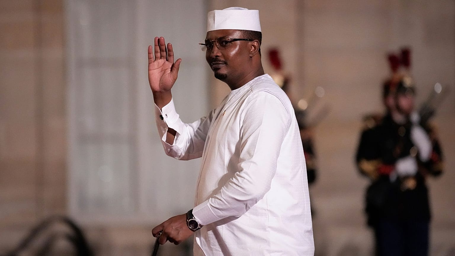 Chad's President General Mahamat Idriss Deby arrives at the 19th Francophonie Summit, at the Elysee Palace, in Paris, 4 October 2024.