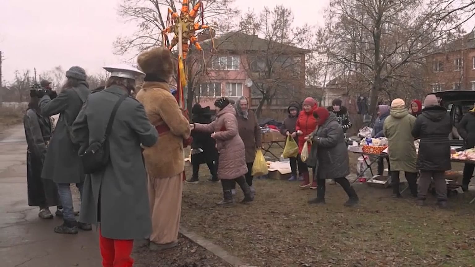 Ukraine traditioneller Festzug