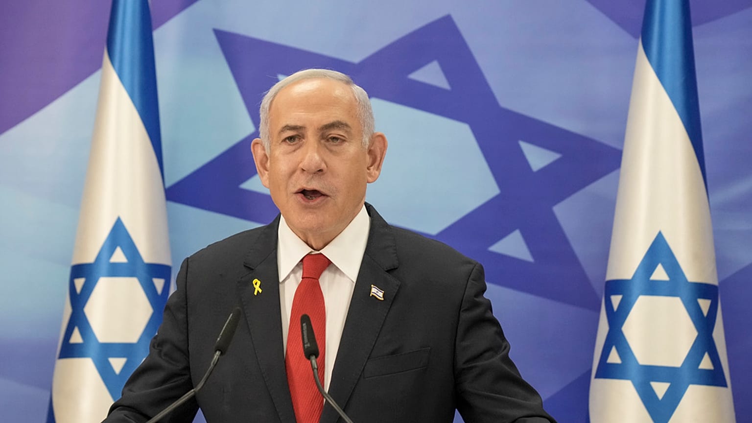 O primeiro-ministro israelita Benjamin Netanyahu