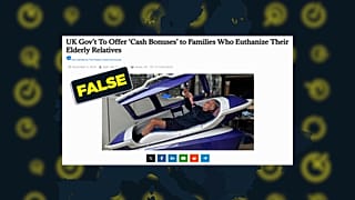 Το άρθρο που διατυπώνει τον ισχυρισμό προέρχεται από έναν ιστότοπο που είναι γνωστός για τη διάδοση παραπληροφόρησης.
