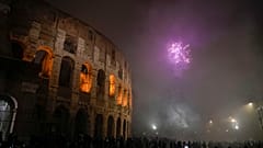 Réveillon du Nouvel An à Rome, 1er janvier 2021.
