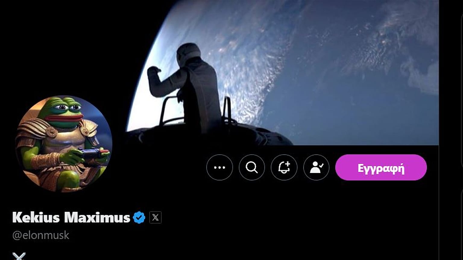 Elon Musk'ın kullanıcı profili