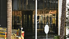 Зона парковки у отеля Trump International в Лас-Вегасе после пожара и взрыва кибергрузовика Tesla в среду, 1 января 2025 года.