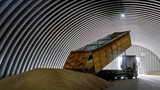 Ukrán gabonasiló 2022 augusztusában