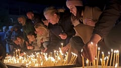 Mahnwache für die Opfer des Amoklaufs von Cetinje, 2. Januar 2025