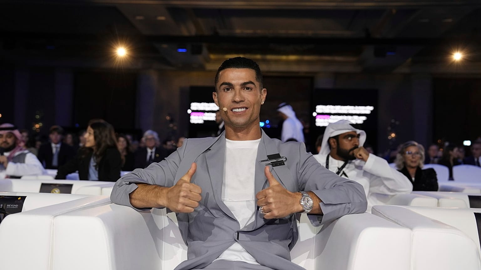 Cristiano Ronaldo en los Globe Soccer Awards 2025 el pasado diciembre