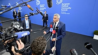 Karl Nehammer osztrák kancellár a novemberi budapesti EU-csúcson