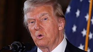 President-elect Donald Trump speaks during a news conference at Mar-a-Lago, Dec. 16, 2024, in Palm Beach, Florida, USA