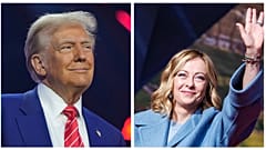 Ministerpräsidentin Giorgia Meloni trifft den designierten US-Präsidenten Donald Trump