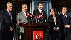 Ahmet Türk, Sırrı Süreyya Önder ve Pervin Buldan’dan oluşan DEM Parti heyeti ile Saadet Partisi heyeti, yapılan görüşmenin ardından açıklamalarda bulundu.