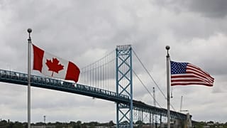 USA Kanada határ, Windsor, Ontario