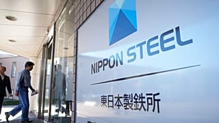 Nippon Steel logo at the company's Kashima Plant in Kashima, Japan. 6 December 2024.
