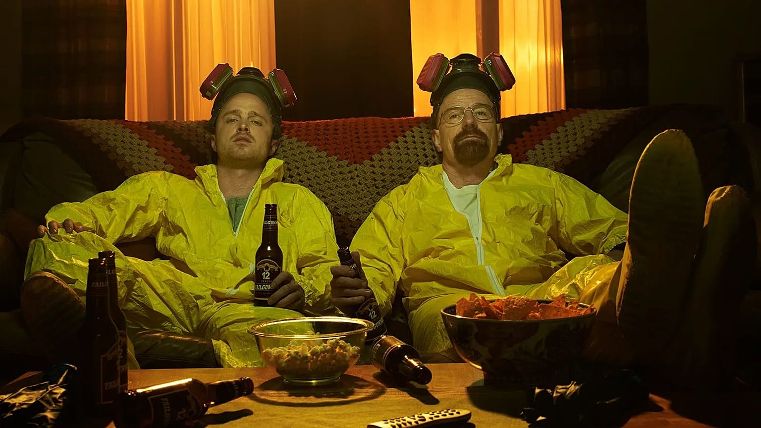 Imagen de los protagonistas de la famosa serie de televisión, 'Breaking Bad'.