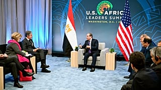 وزير الخارجية الأمريكي أنتوني بلينكن يلتقي بالرئيس المصري عبد الفتاح السيسي خلال قمة قادة الولايات المتحدة وأفريقيا، الأربعاء 14 ديسمبر/كانون الأول 2022 في واشنطن.
