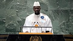 DOSYA - Gine Devlet Başkanı Mamadi Doumbouya 21 Eylül 2023 tarihinde Birleşmiş Milletler Genel Kurulu'nun 78. oturumunda konuşma yaptı