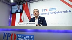 Herbert Kickl bei der Pressekonferenz zum weiteren Vorgehen, 7. Januar 2025