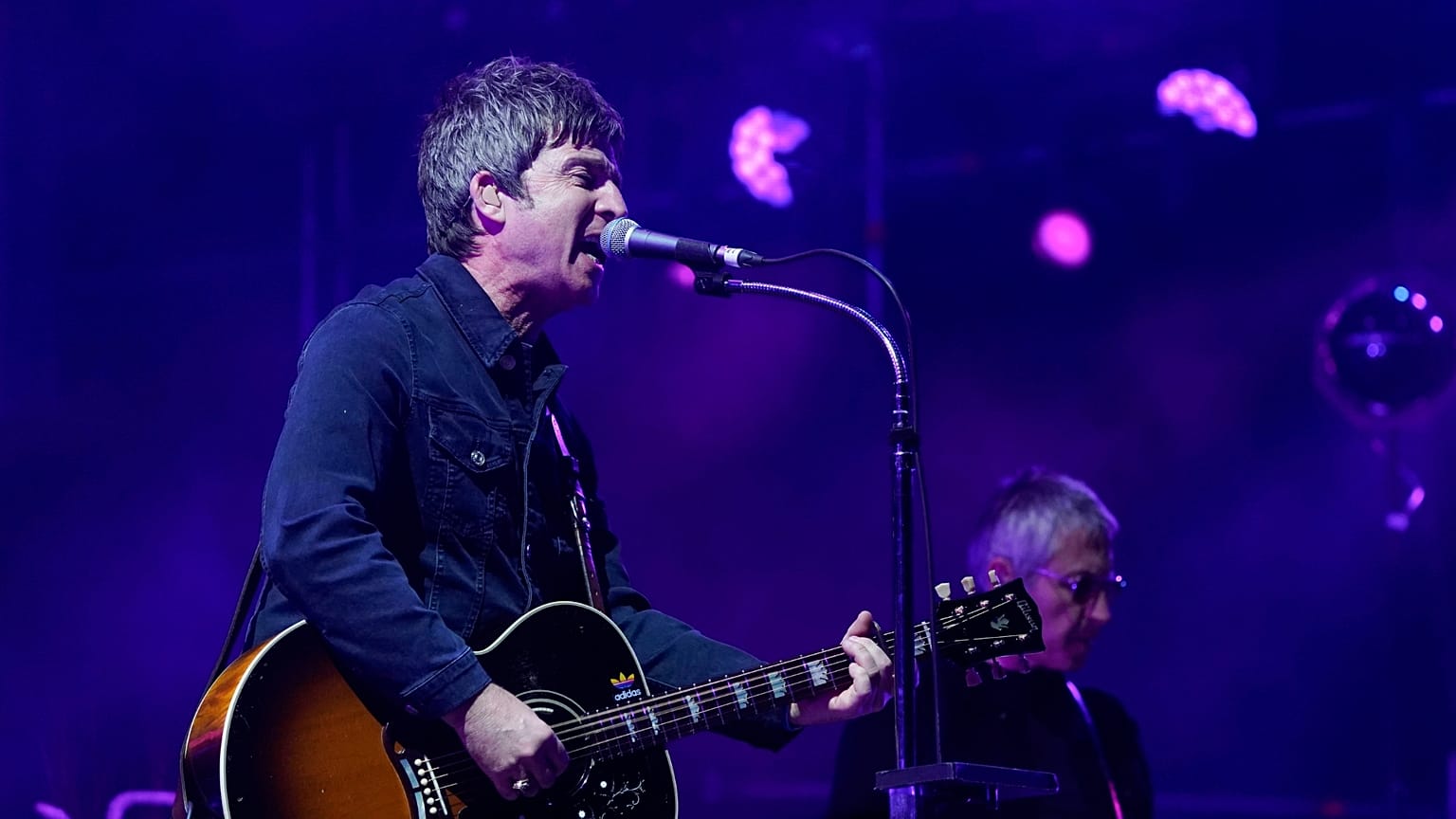 Noel Gallagher's High Flying Birds performs during the Corona Capital music festival in Mexico City, Sunday, Nov. 19, 2023