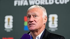 ديدييه ديشامب يتحدث إلى وسائل الإعلام بعد إجراء القرعة التمهيدية لكأس العالم لكرة القدم 2026، زيورخ، سويسرا، الجمعة، 13 ديسمبر/كانون الأول 2024.
