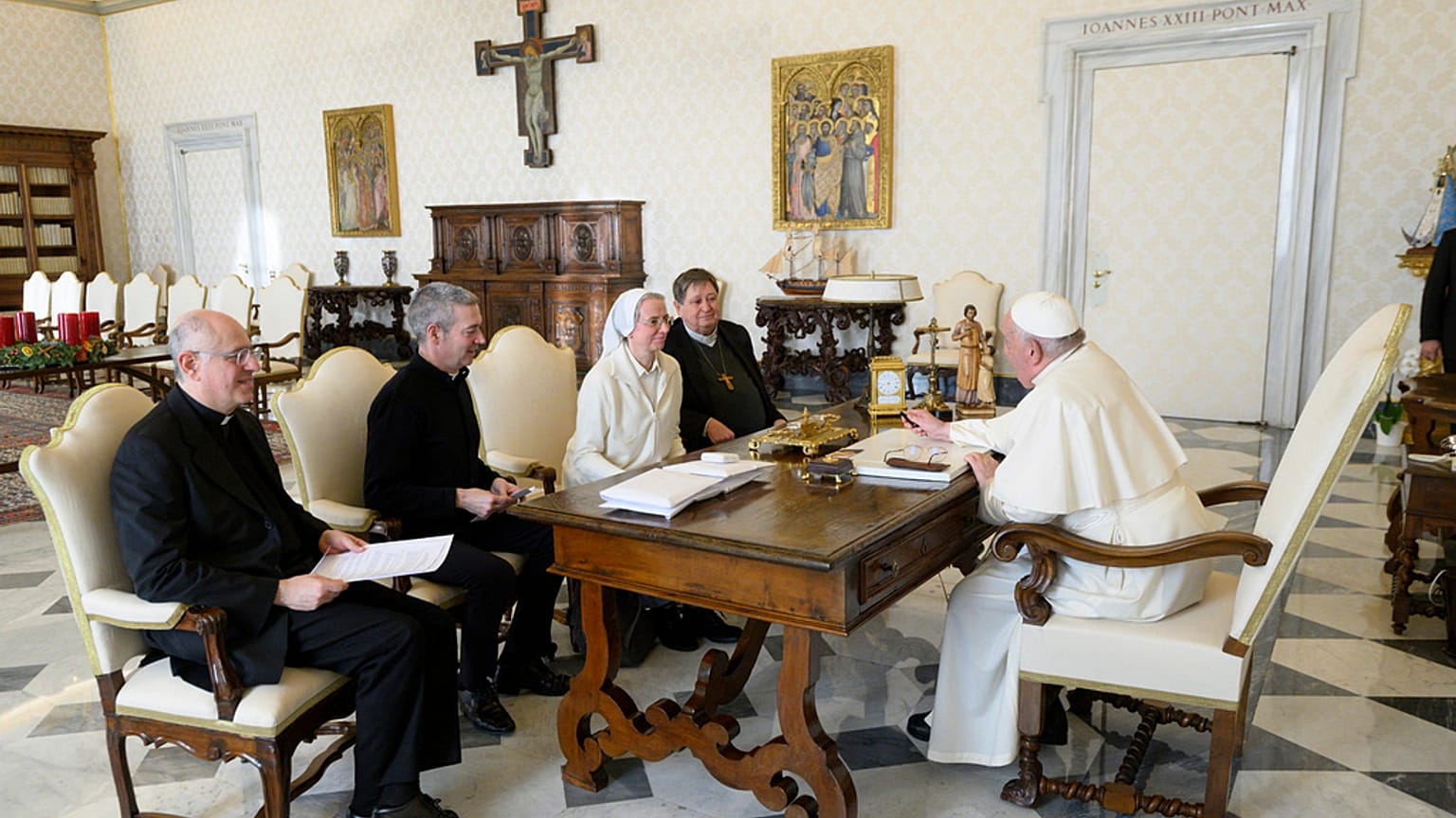 Suor Simona Brambilla con Papa Francesco