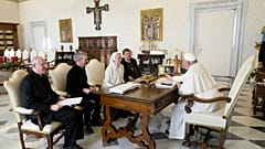 Suor Simona Brambilla con Papa Francesco