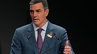 Pedro Sánchez während der COP29 in Baku.