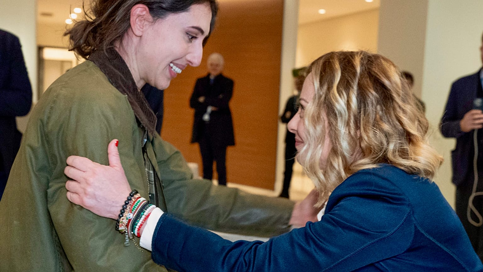 La giornalista italiana Cecilia Sala e la premier Giorgia Meloni