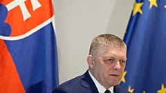 Der slowakische Premierminister Robert Fico kritisiert die Entscheidung der Ukraine, die russischen Gaslieferungen nach Europa zu stoppen, in Brüssel am 9. Januar 2024