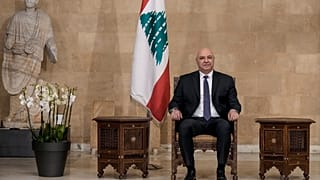 الرئيس اللبناني المنتخب حديثًا جوزيف عون بالقصر الرئاسي في بعبدا، لبنان، الخميس، 9 يناير، 2025. 