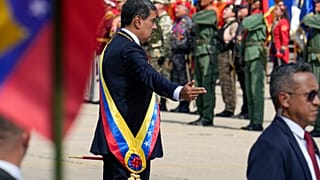 Nicolás Maduro durante la investidura.