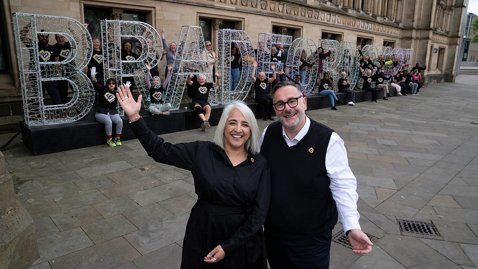 reative Director Shanaz Gulzar, and Executive Director Dan Bates at City Park in Bradford
