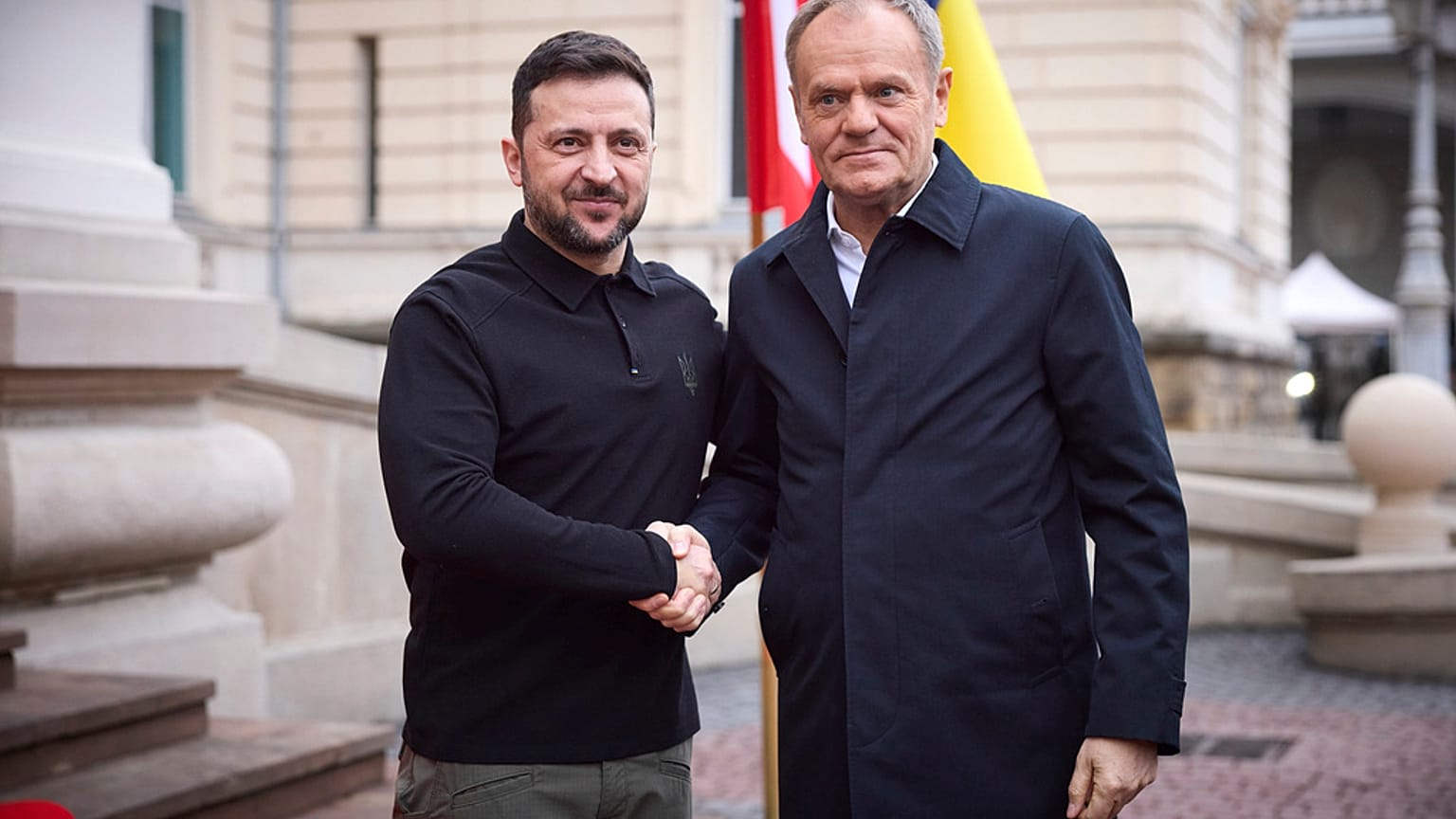 Donald Tusk y Volodímir Zelenski. 