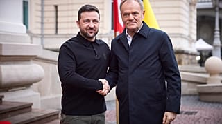 Donald Tusk και Volodymyr Zelenskyy 