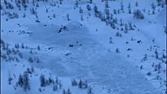 Avalanche dans le Piémont, Italie, 12 janvier 2025.