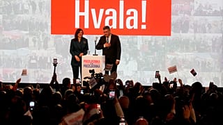 Zoran Milanović z żoną w niedzielę, 12.01.2025 r. 