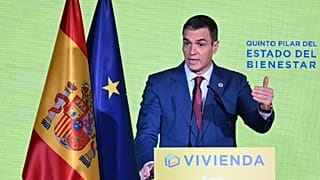 Il Presidente del Governo, Pedro Sánchez, durante il suo intervento al forum.
