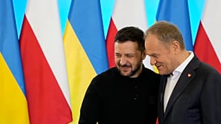 Zelenski y Tusk.