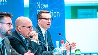 Mateusz Morawiecki 2017 és 2023 között Lengyelország miniszterelnöke volt.