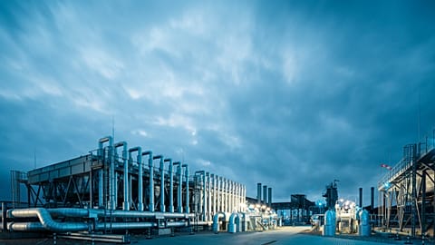 Uniper's gas storage facility in Etzel, Germany.