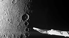 Dieses von der Europäischen Weltraumorganisation zur Verfügung gestellte Bild zeigt Nahaufnahmen des Merkur-Nordpols, die von der europäisch-japanischen Raumsonde BepiColombo aufgenommen wurden.