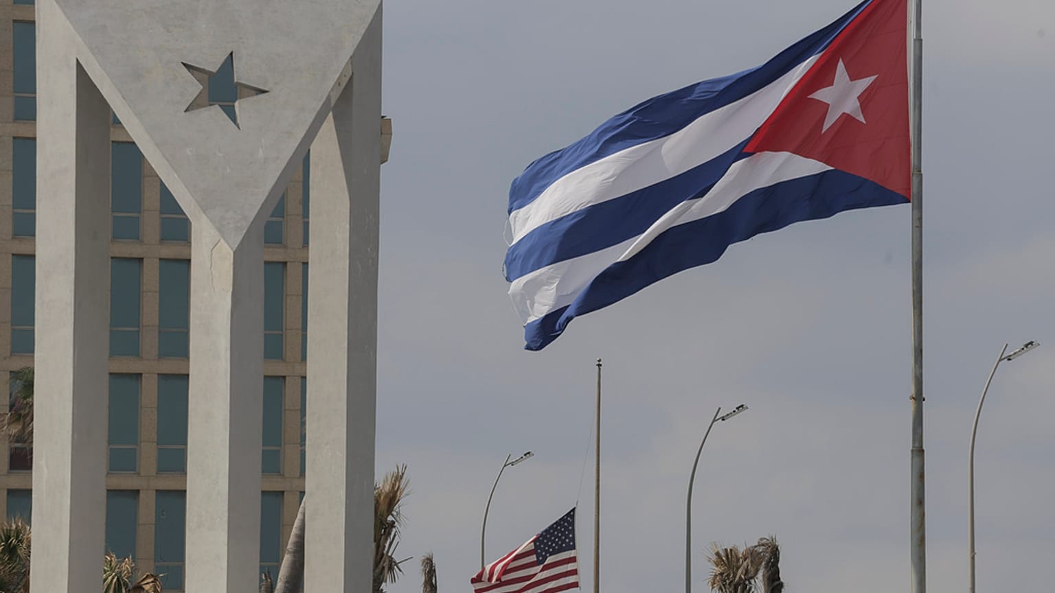 A kubai amerikai nagykövetség Havannában