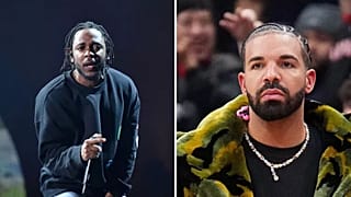 Drake (po prawej) wycofuje pozew w związku z dissem Kendricka Lamara "Not Like Us 