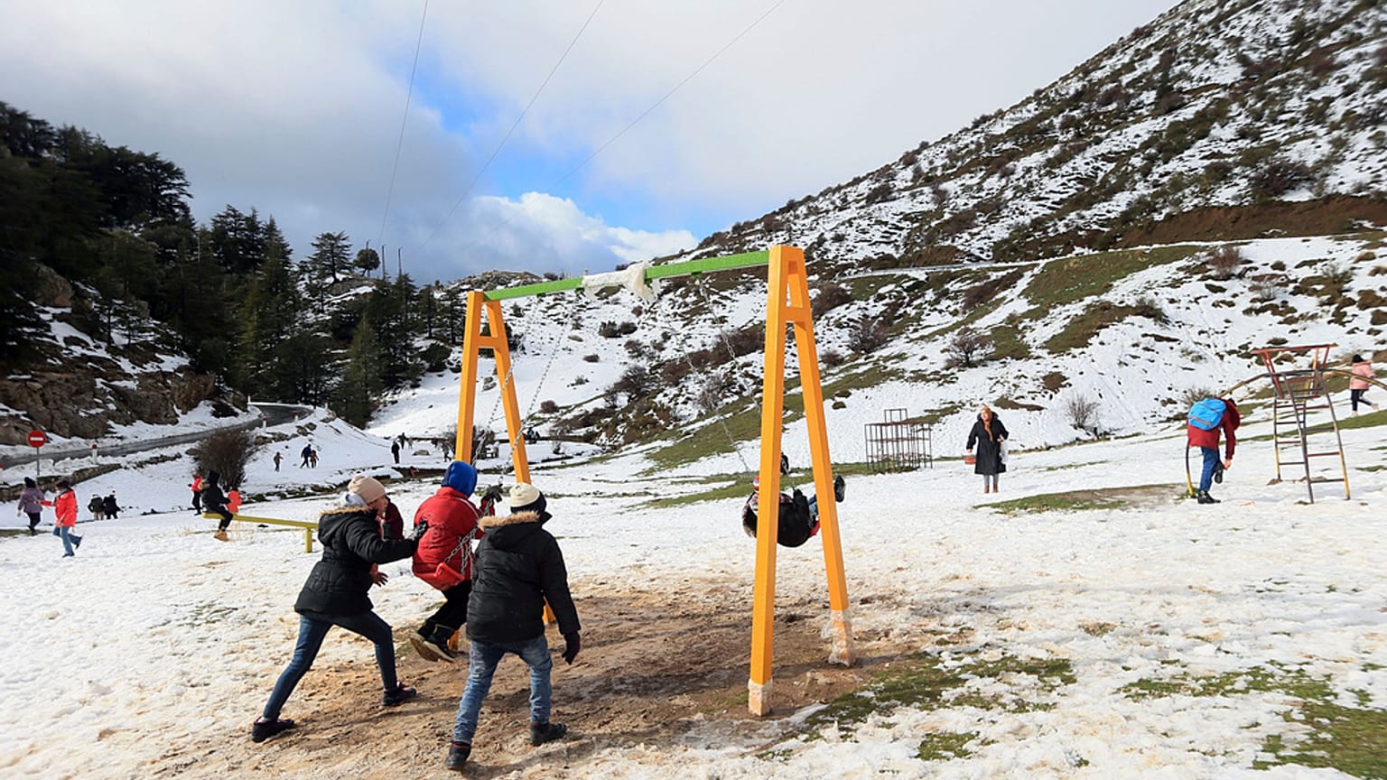 Montañas nevadas en Argelia