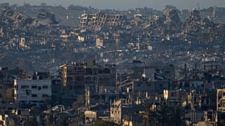 Zerstörte Gebäude im Gazastreifen, 13. Januar 2025