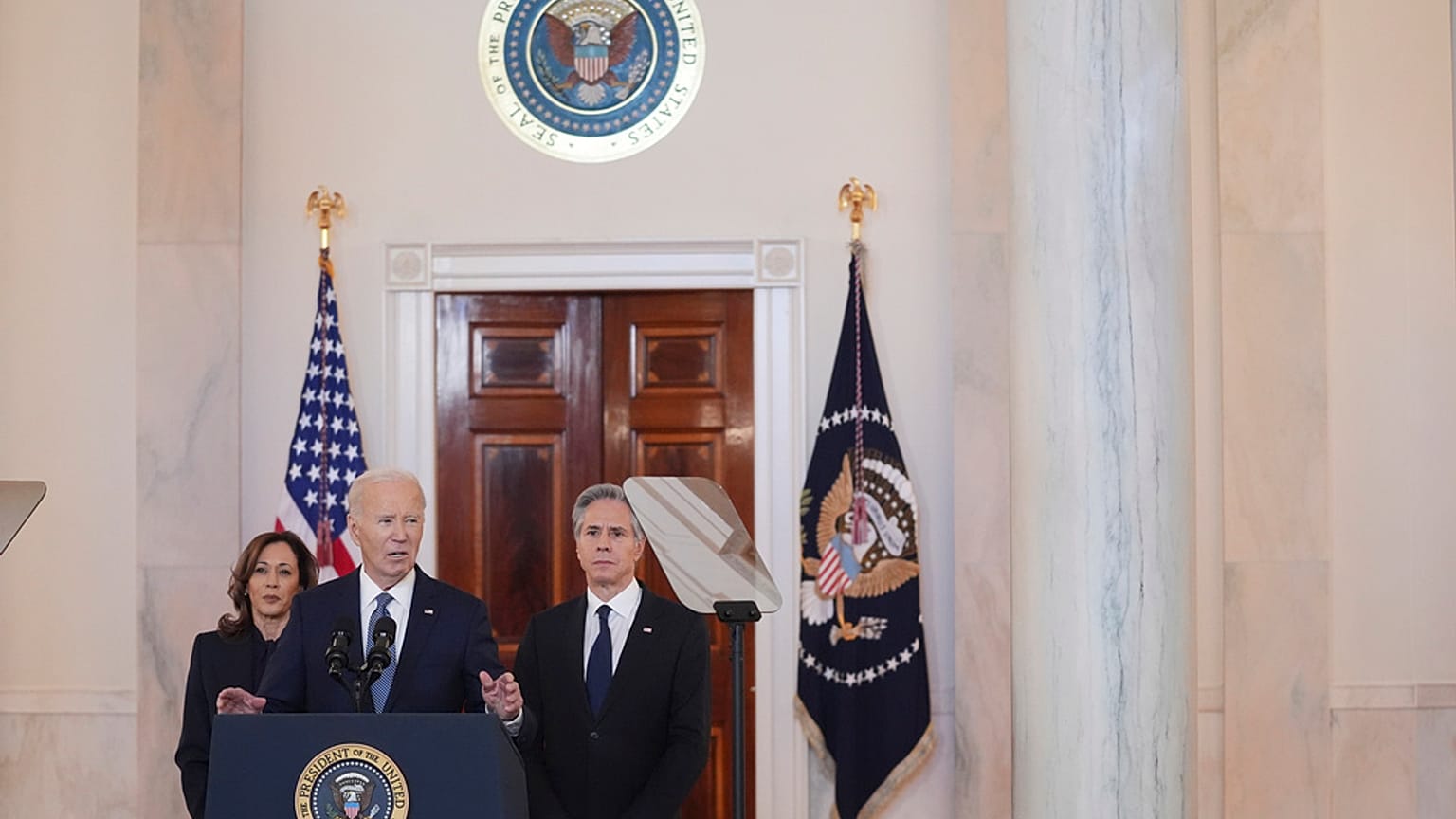 ABD Başkanı Joe Biden, Beyaz Saray'da Hamas - İsrail arasındaki ateşkesin ilk aşamasının başladığını açıkladı, 15 Ocak 2025
