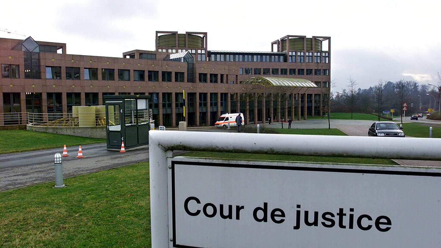 Une vue extérieure de la Cour de justice européenne à Luxembourg 